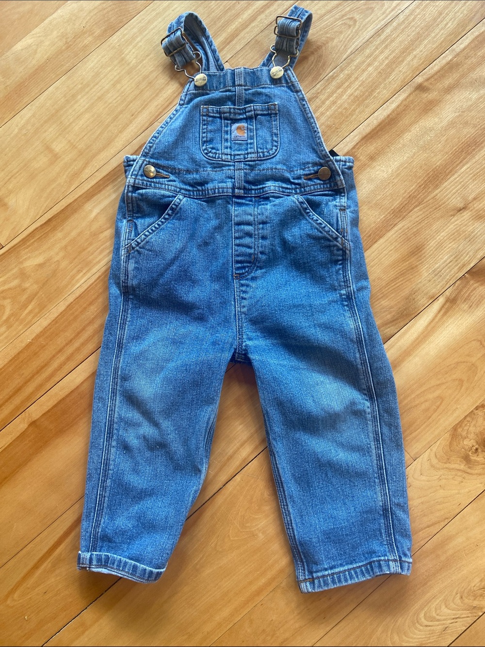 Carhartt Kids Denim Blue 2T Overalls